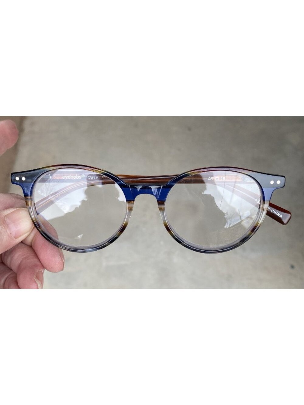 Eyebobs 3.50 Eyeglasses 2419 Blue Brown